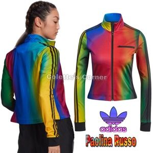 adidas | Jackets \u0026 Coats | Adidas Paolina Russo Multicolor Track Jacket Top  | Poshmark
